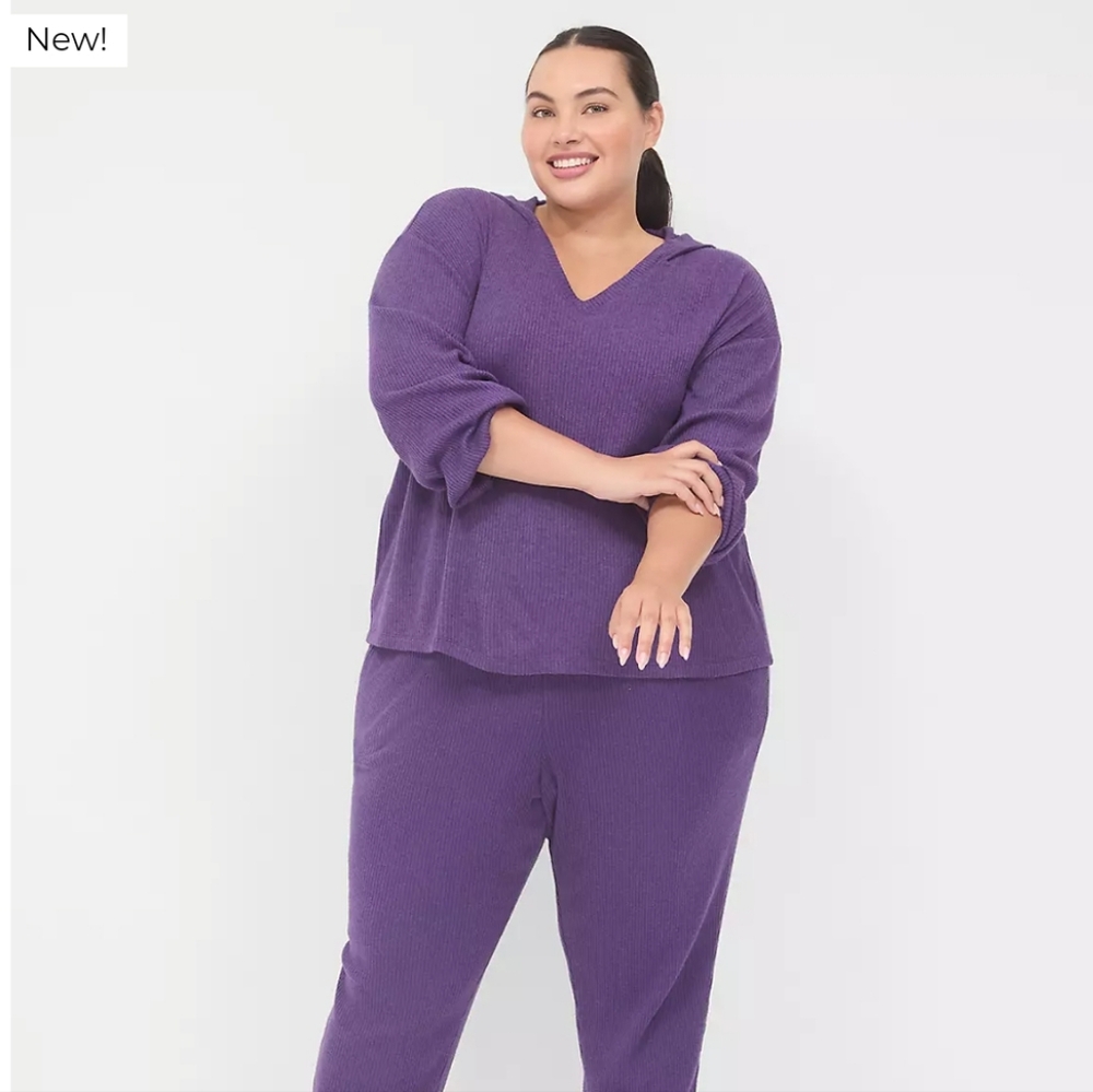 LIVI V-Neck Brushed Rib Sweatshirt 18/20